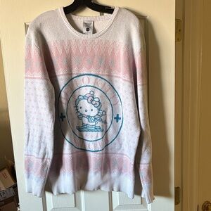 Hello Kitty & Friends by Sanrio Co. Light Pink & White Hello Kitty Ski Club XL